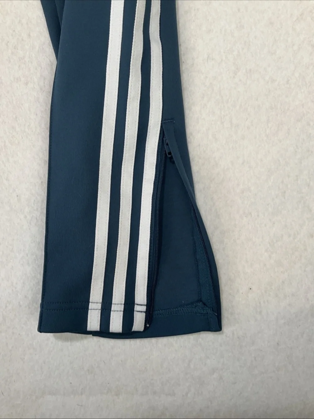 Adidas Track Pants Womens XS Blue Tiro Zip Pockets Trefoil Athletic Tapered Zip